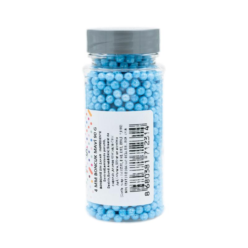 Drajeuri de Zahar Dr. Gusto Sprinkles Dragees Blue 4mm 90g CapriceSHOP