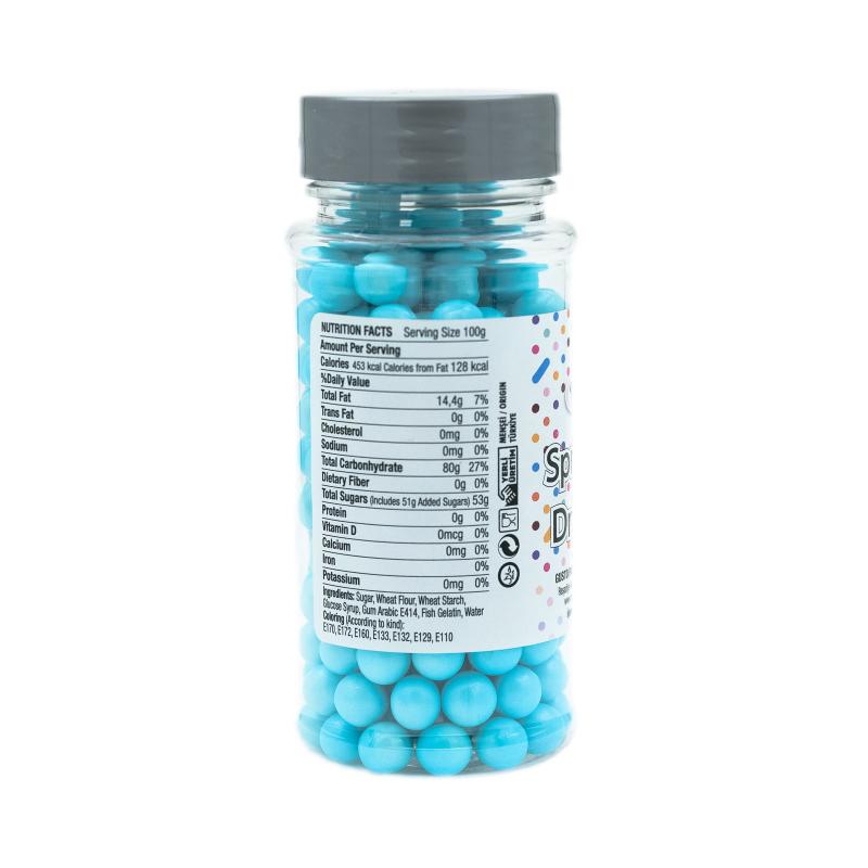 Drajeuri de Zahar Dr. Gusto Sprinkles Dragees Baby Blue 8mm 90g CapriceSHOP