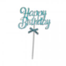 Topper Plexi Happy Birthday Auriu CapriceSHOP