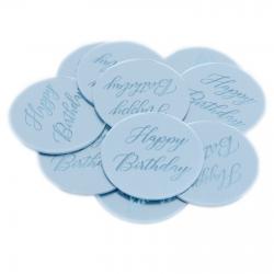 Discuri Decorative Happy Birthday Auriu 45mm 10buc CapriceSHOP