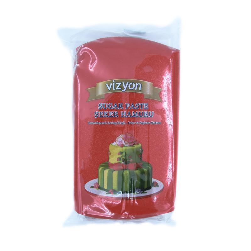 Pasta de Zahar Vizyon Rosu 1kg CapriceSHOP