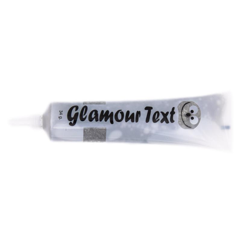 Glittergel de Scris Argintiu Glamour Text CapriceShop 34g CapriceSHOP