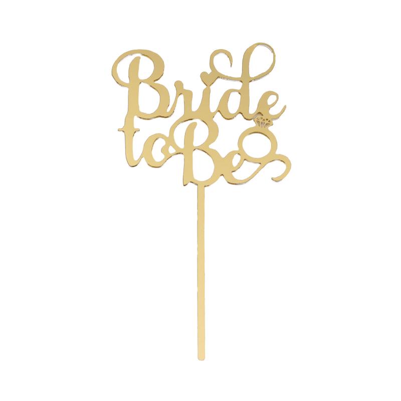 Topper Plexi Bride to be Auriu CapriceSHOP