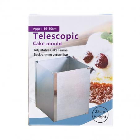 Inel Patrat Tort Inox 16-30cm H22 CapriceSHOP