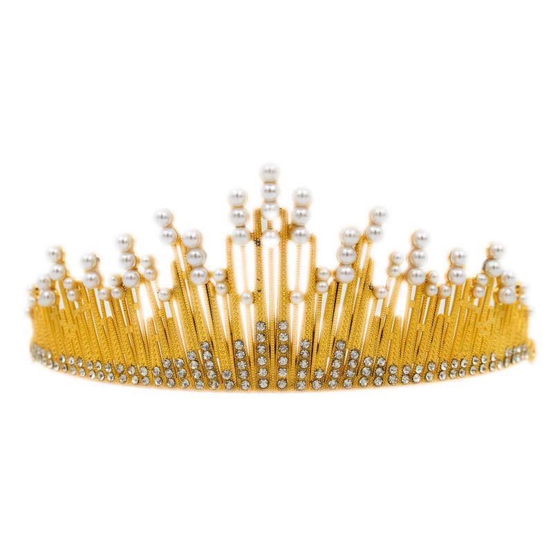 Tooper Tort Diadema Aurie cu Perle h 7cm CapriceSHOP