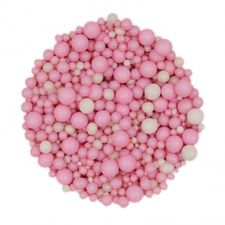 Perle de Zahar Alb Roz Mix CapriceSHOP 500g vrac CapriceSHOP