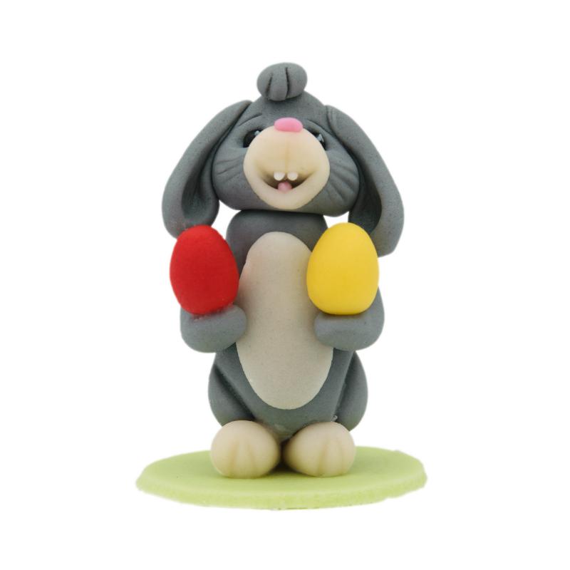 Figurina de Martipan Iepuras Ou Rosu Galben 50g CapriceSHOP
