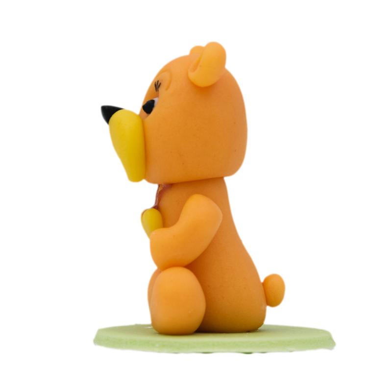 Figurina de Martipan Ursulet Maro cu Inimioara 50g CapriceSHOP