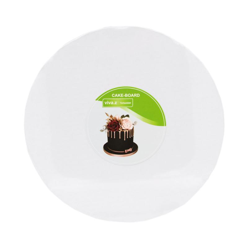 Cakeboard Rotund Alb 30cm 6mm CapriceSHOP