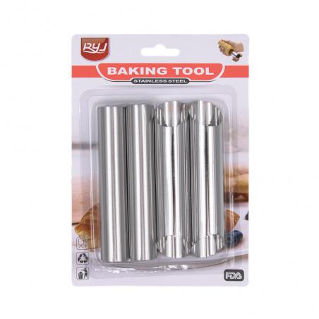 Forme Inox Cannoli si Foietaj 12cm 4buc